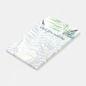 名前の追加 |トワイライトパームズ – トロピカル葉 ポストイット (アングル)