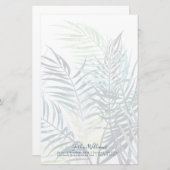 名前の追加|トワイライトパーム-熱帯葉ズ 便箋 (正面/裏面)