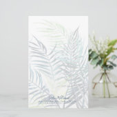 名前の追加|トワイライトパーム-熱帯葉ズ 便箋 (スタンド正面)