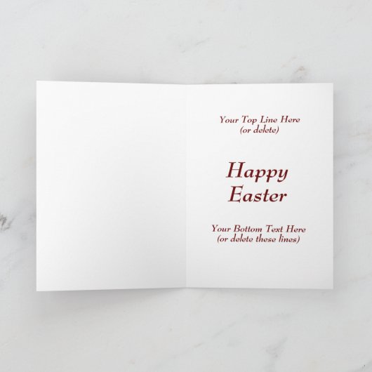 名前の追加、トートハッピーイースター表現スチーム列車 カード (内部)