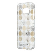 名前の追加 |ニュートラル抽象芸術円パターン Case-Mate SAMSUNG GALAXYケース (裏面左)