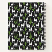 名前の追加 |ハッピーラマパターン ノートブック (裏面)