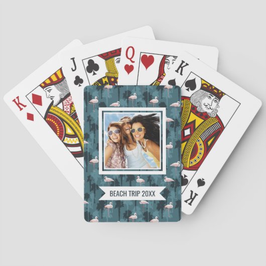 名前の追加 |パステルフラミンゴスオンティール(緑がかった色) トランプ (裏面)