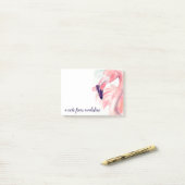 名前の追加 |パステルフラミンゴ ポストイット (デスク上)