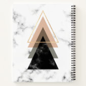 名前の追加 |パステルマーブルプリントデザイン ノートブック (裏面)