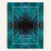 名前の追加 |パラダイスの鳥フラクタルの羽 ノートブック (正面)