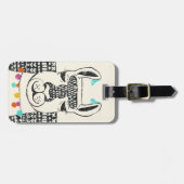 名前の追加 |パーティーラマ – ポートレート ラゲッジタグ (正面横)