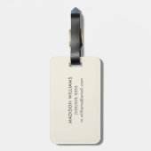 名前の追加 |パーティーラマ – ポートレート ラゲッジタグ (裏面縦)