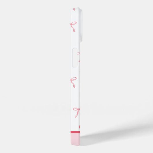 名前の追加 – ピンクボウガーリーハートiPhoneケース Case-Mate iPhoneケース (裏面 / 右)