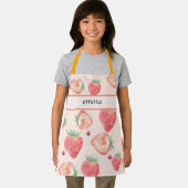 名前の追加 |ピンストロベリーエプロン子供へ| エプロン (インサイチュ)