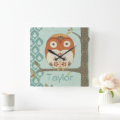 名前の追加 |フォレスト・ウィムシーI スクエア壁時計 (ホーム)