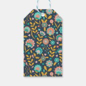 名前の追加 |フォークアートフラワーパターン ギフトタグ (裏面)