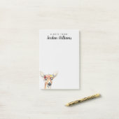 名前の追加 |フラワークラウンフォレスターディアー ポストイット (デスク上)