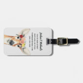 名前の追加 |フラワークラウンフォレスターディアー ラゲッジタグ (正面横)