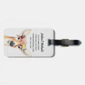 名前の追加 |フラワークラウンフォレスターディアー ラゲッジタグ (裏面横)