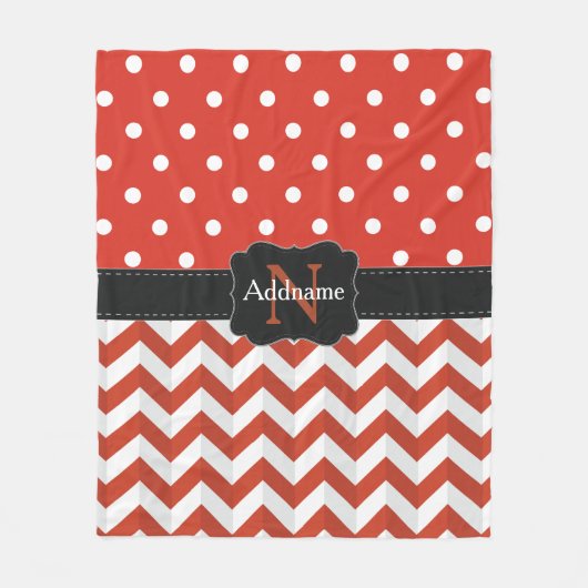 名前の追加 フリースブランケット (正面)