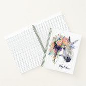 名前の追加 |フローラドレスユニコーン ノートブック (内部)