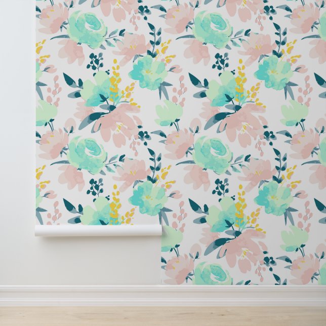 名前の追加 |フローラ水色パターン 壁紙 (アプリケーション)