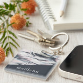 名前の追加 |マーブリングVクロップ キーホルダー (正面右)