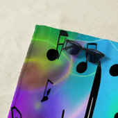 名前の追加、ミュージカルカラフルノート ビーチタオル (インサイチュ)