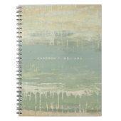 名前の追加 |ミュートされた水平線 ノートブック (正面)