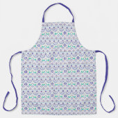 名前の追加|メキシコの鳥瓦フォークの絵柄 エプロン (正面)
