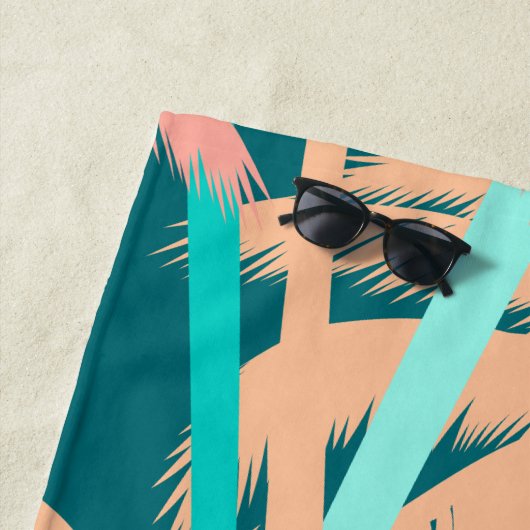 名前の追加 |ヤシの熱帯地方 ビーチタオル (インサイチュ)
