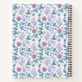 名前の追加 |ユニコーンの結晶とバラ ノートブック (裏面)