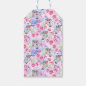 名前の追加 |ユニコーン&バラパターン ギフトタグ (裏面)