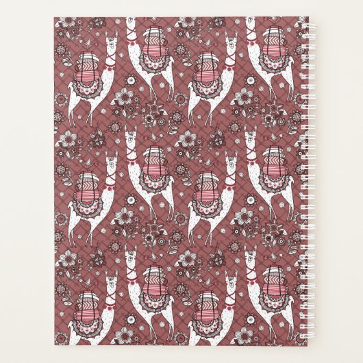 名前の追加 |ラマおもしろいスパターン プランナー手帳 (裏面)