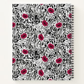 名前の追加 | リップモダンリップB&Wパターン ノートブック (裏面)