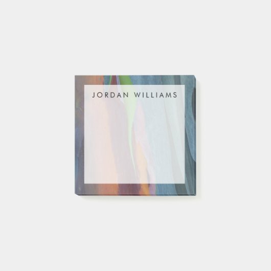 名前の追加|レインボーガム抽象芸術 ポストイット (正面)