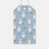 名前の追加 |レインボーサングラスラマパターン ギフトタグ (裏面)