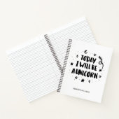 名前の追加 |今日、私はユニコーンになります ノートブック (内部)