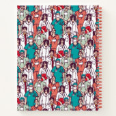 名前の追加 |医師と外科医のパターン ノートブック (裏面)