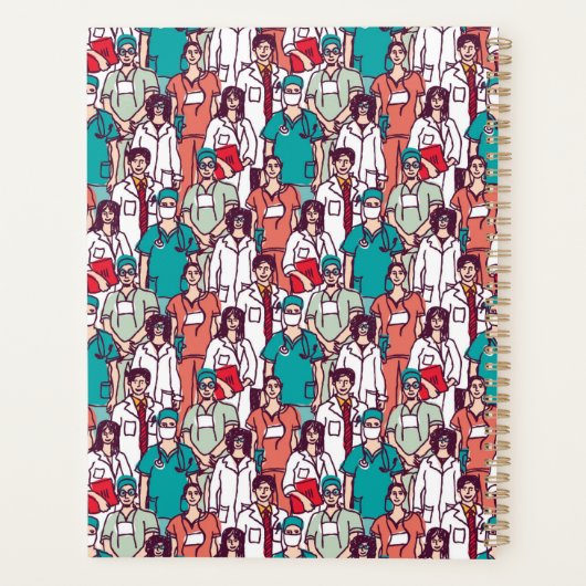 名前の追加 |医師と外科医のパターン プランナー手帳 (裏面)