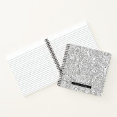 名前の追加 |医療B&Wパターン ノートブック (内部)