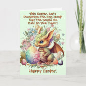 名前の追加、卵の狩り、イースター カード (正面)