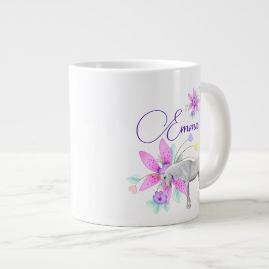 名前の追加 – 巨大なコーヒーマグ ジャンボコーヒーマグカップ (正面右)