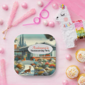 名前の追加/引っ越し祝いパーティー紙プレート ペーパープレート (パーティー)