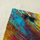 名前の追加、抽象芸術のホー絵を描ムストライプ ビーチタオル (インサイチュ)