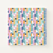 名前の追加 |抽象芸術水彩の形状パターン ノートブック (裏面)