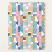 名前の追加 |抽象芸術水彩の形状パターン プランナー手帳 (裏面)