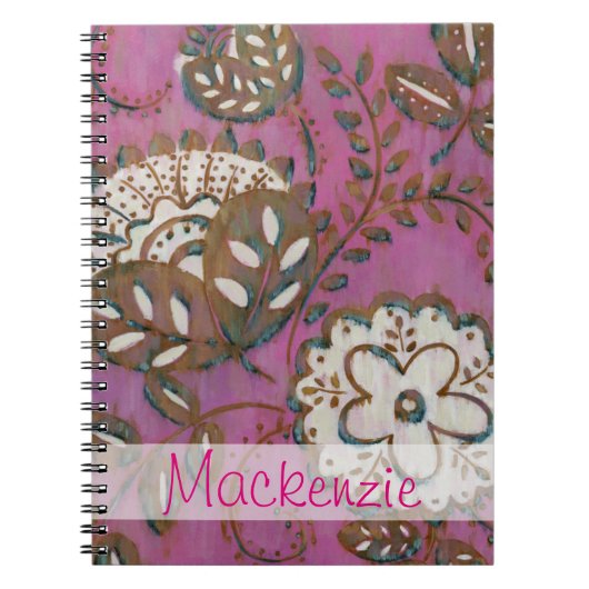 名前の追加 |放射オーナメントI ノートブック (正面)