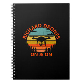 名前の追加、文字の変更、ドローンのオン/オフ ノートブック