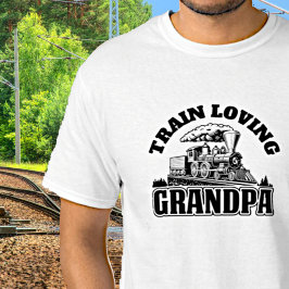 名前の追加/文字- Steam Train Engineグランドパ Tシャツ