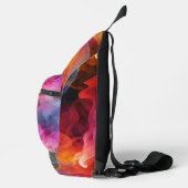 名前の追加、明るい旋回抽象芸術 スリングバッグ (右)