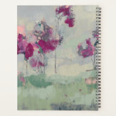 名前の追加 |明るい赤紫色ツリー プランナー手帳 (裏面)