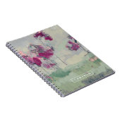 名前の追加 |明るい赤紫色トレリン ノートブック (右側)