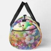 名前の追加、春の花フローラ ダッフルバッグ (右)